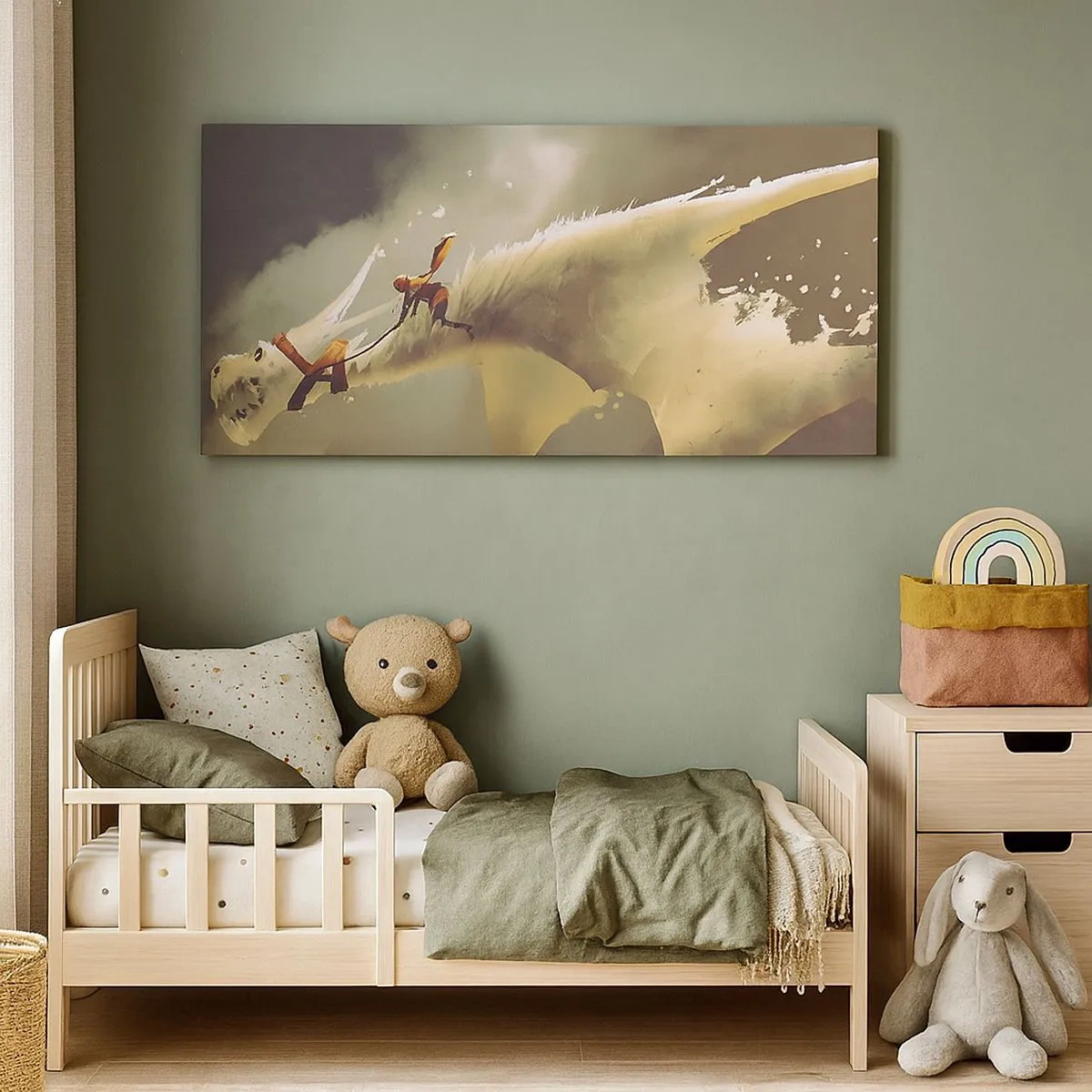 Lærredstryk - Billede på lærred - Verden til undsætning - 100x40 cm