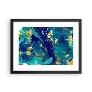 Plakat i sort ramme - Solblade  - 40x30 cm