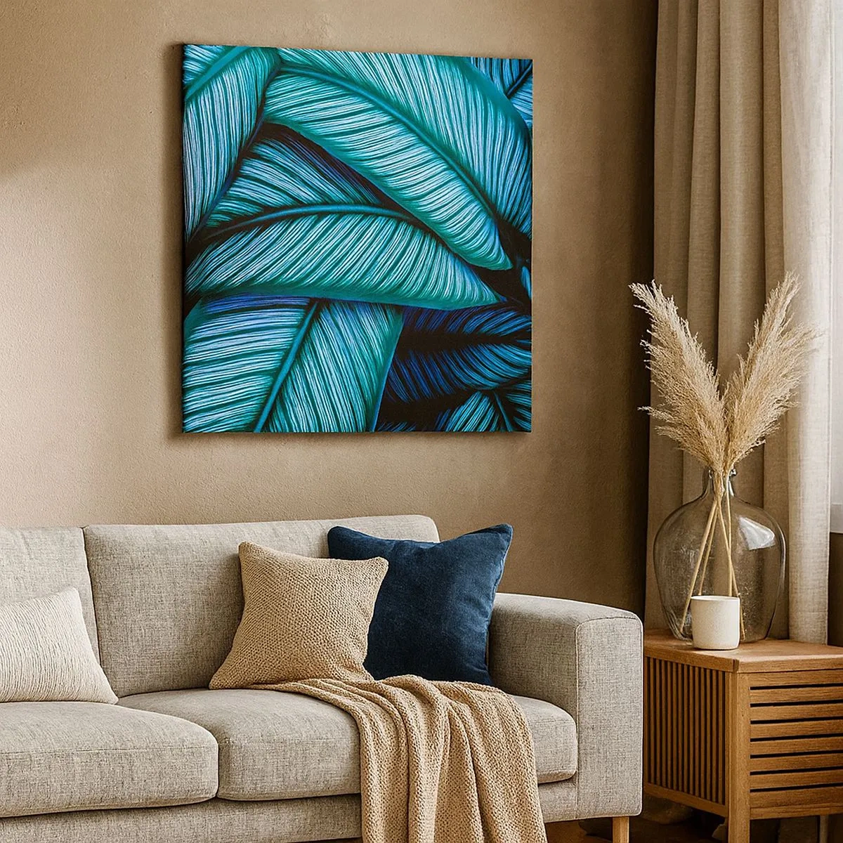 Lærredstryk - Billede på lærred - Livslinjer - 30x30 cm