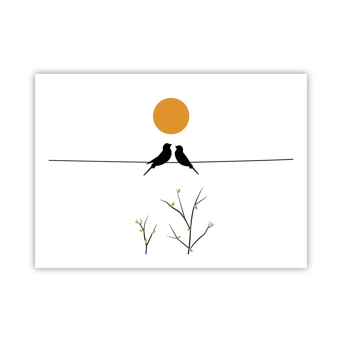 Plakat - Nattergal - 70x50 cm