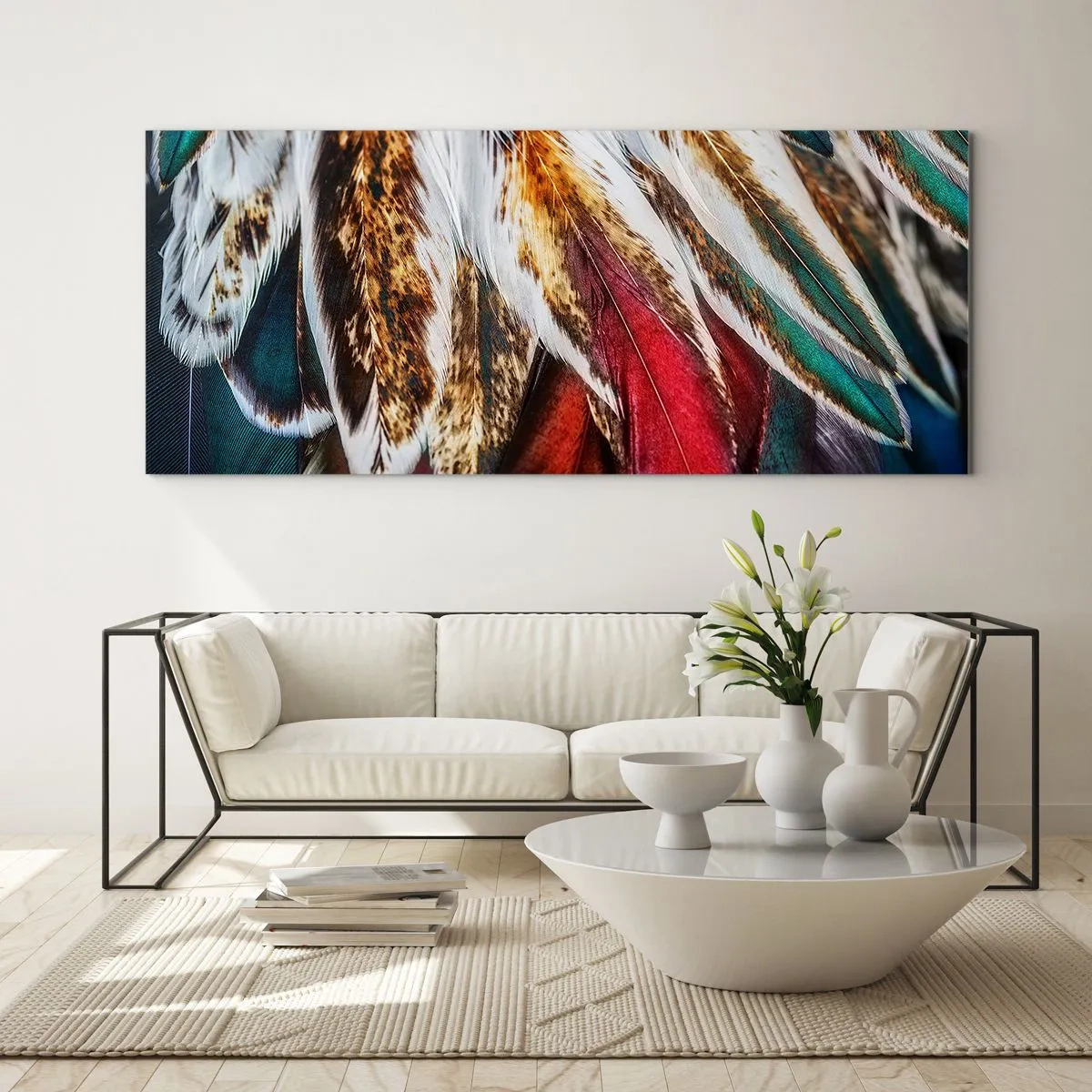 Billede på glas - Flyvningens hemmeligheder - 120x50 cm