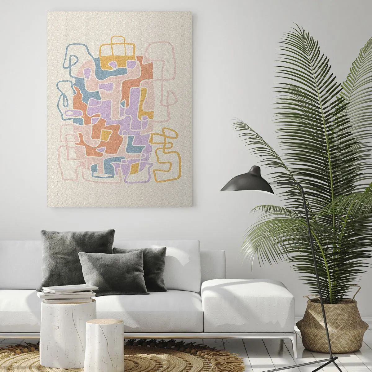 Billede på glas - Labyrint - et glædeligt eventyr - 50x70 cm