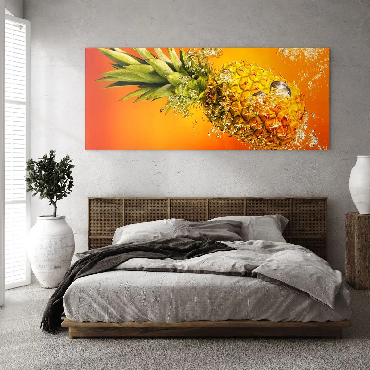 Billede på glas - Tropisk saftig friskhed - 160x50 cm