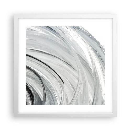 Plakat i hvid ramme - Orbital komposition - 40x40 cm