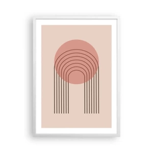 Plakat i hvid ramme - Uimodståelig tiltrækningskraft - 50x70 cm