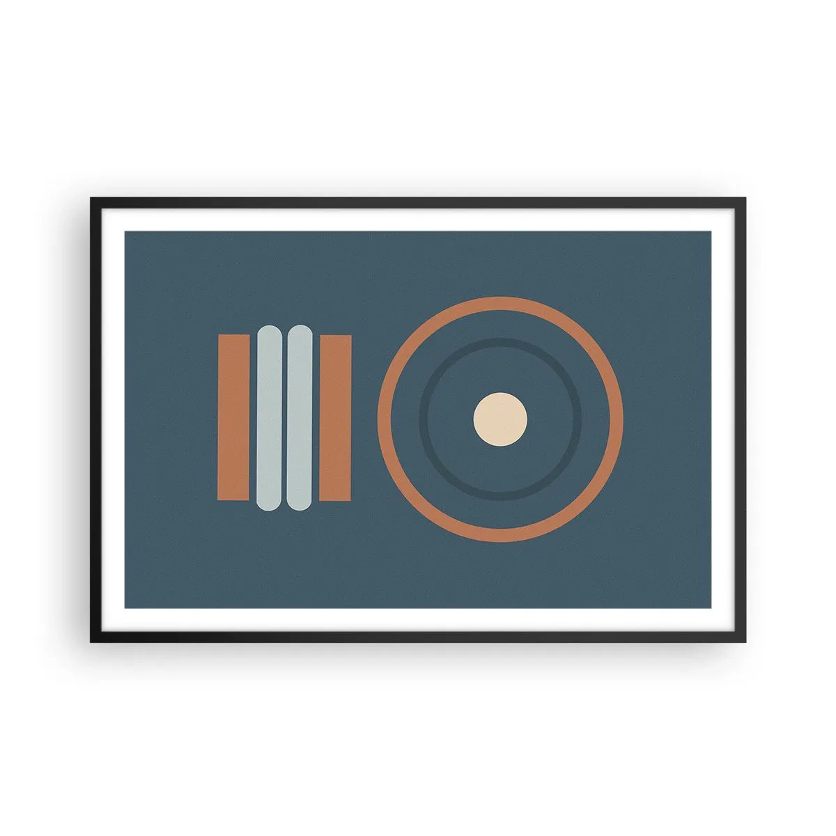 Plakat i sort ramme - Essensen af tingene - 91x61 cm