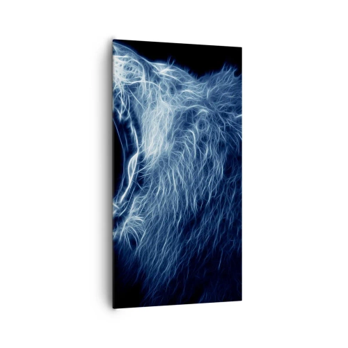 Lærredstryk - Billede på lærred - Kongens flammende vrede - 65x120 cm