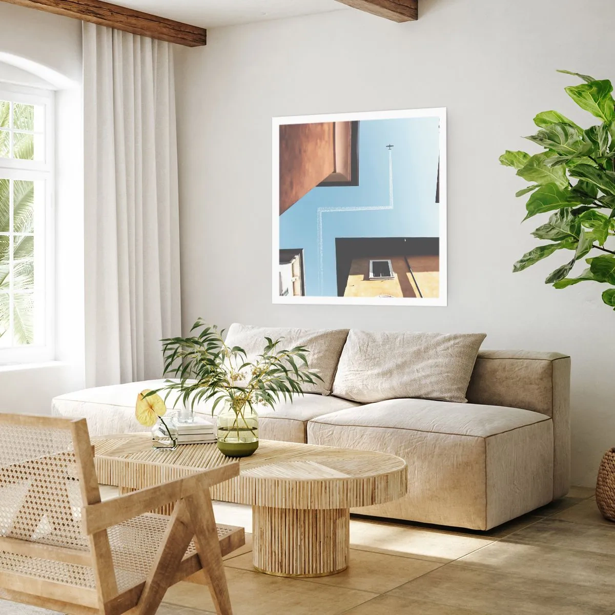 Plakat - Over den urbane labyrint - 60x60 cm