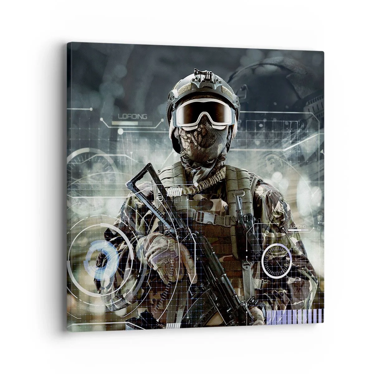 Lærredstryk - Billede på lærred - Magt til potens - 40x40 cm