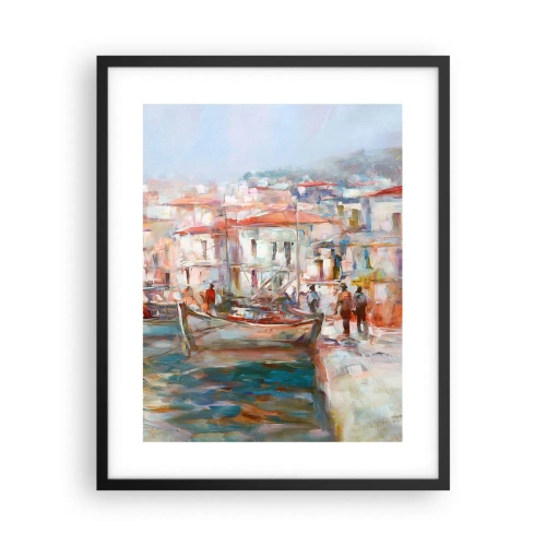 Plakat i sort ramme - Pastelfarvede helligdage - 40x50 cm
