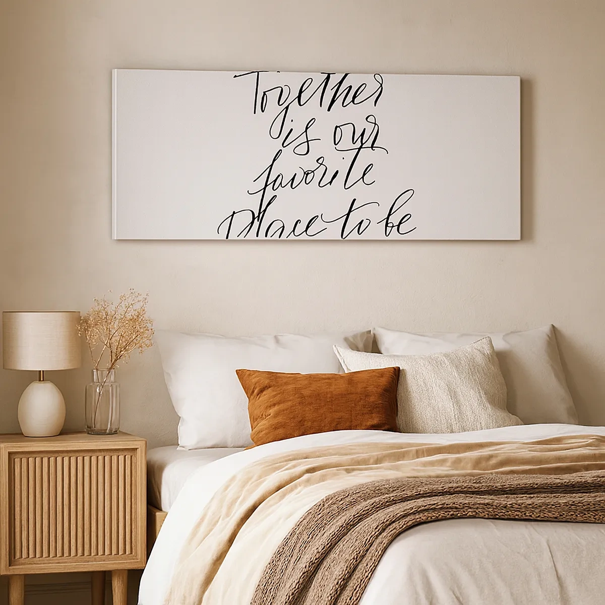 Lærredstryk - Billede på lærred - Føler du det også? - 30x30 cm