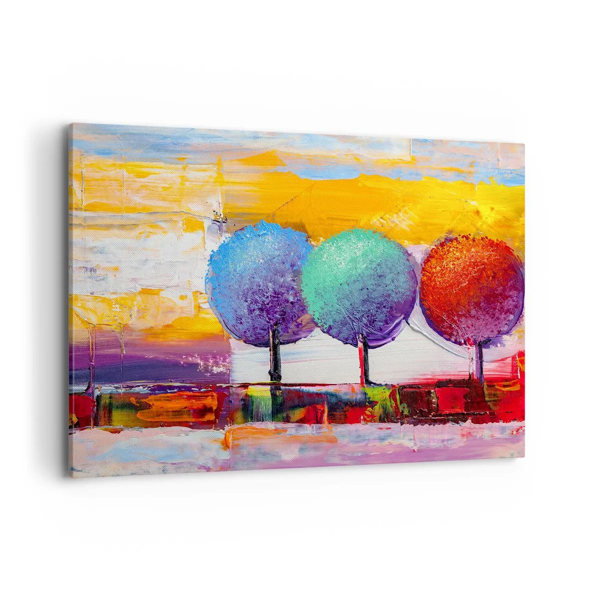 Lærredstryk - Billede på lærred - Tredje gang er lykkens gang - 100x70 cm