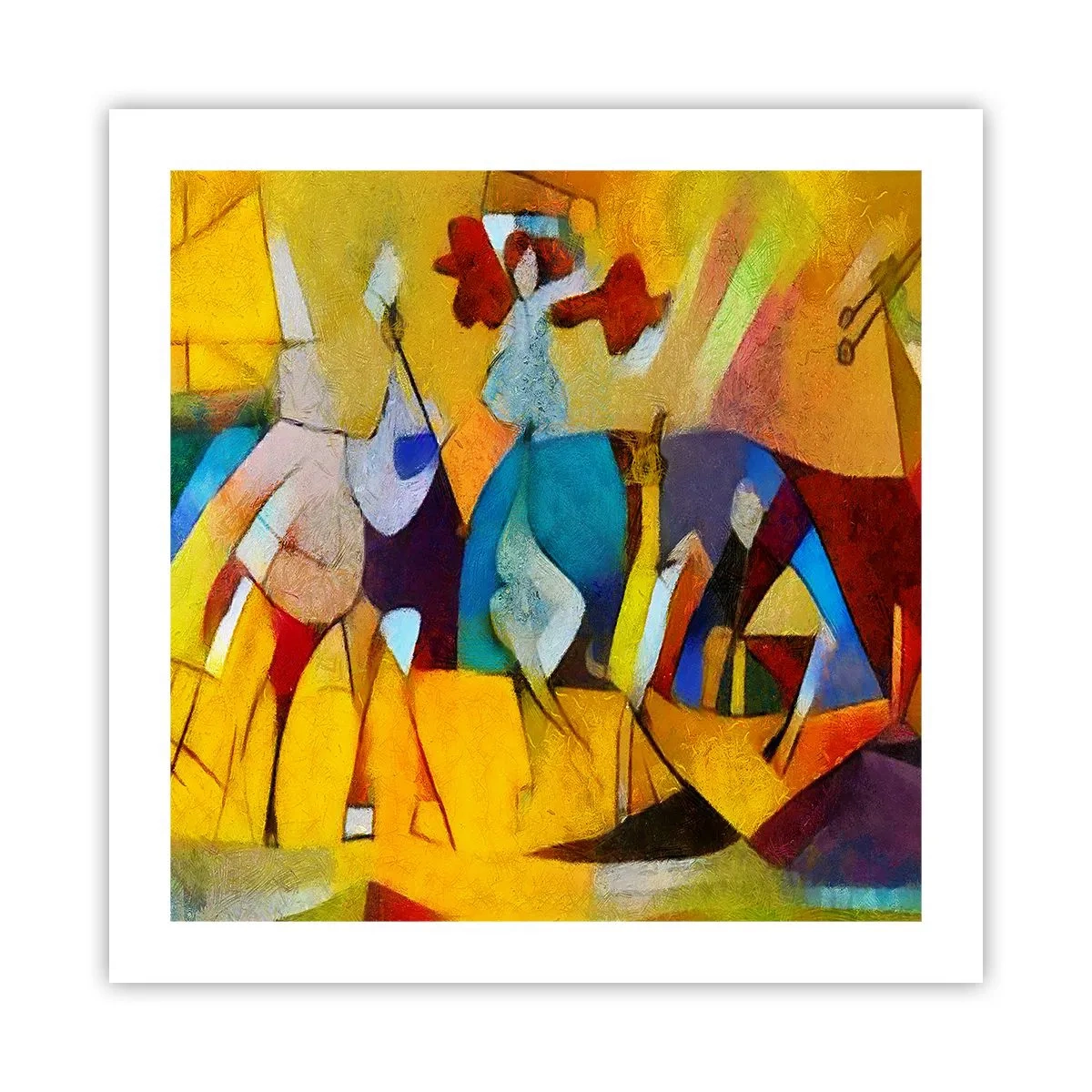 Plakat - Sol - liv - glæde - 50x50 cm