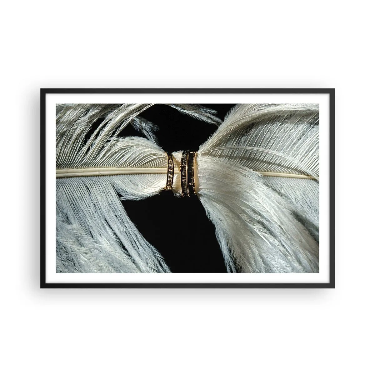 Plakat i sort ramme - ...og jeg vil ikke forlade dig... - 91x61 cm