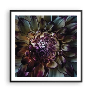 Plakat i sort ramme - Ungdommens blomstring - 60x60 cm