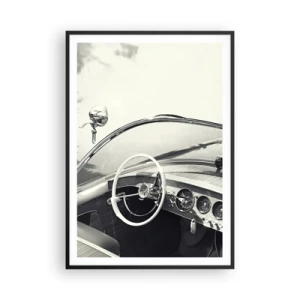 Plakat i sort ramme - Vejr for de rige - 70x100 cm