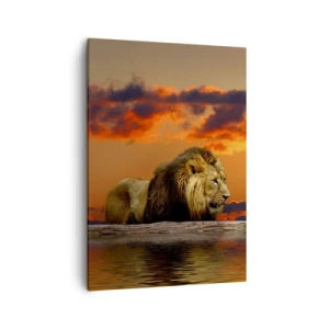 Lærredstryk - Billede på lærred - Naturens konge - 50x70 cm