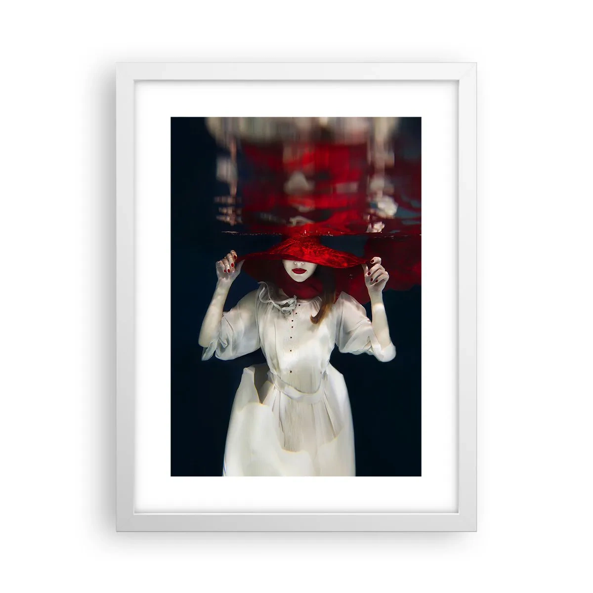 Plakat i hvid ramme - Vidunderkvinden - 30x40 cm