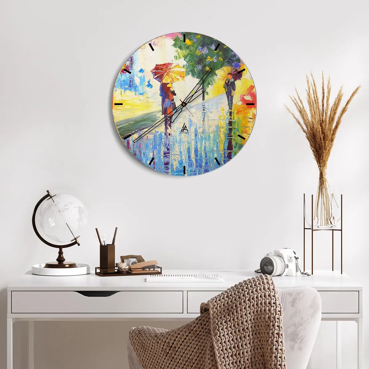 Vægur, Uret - Og alt er klart - 40x40 cm