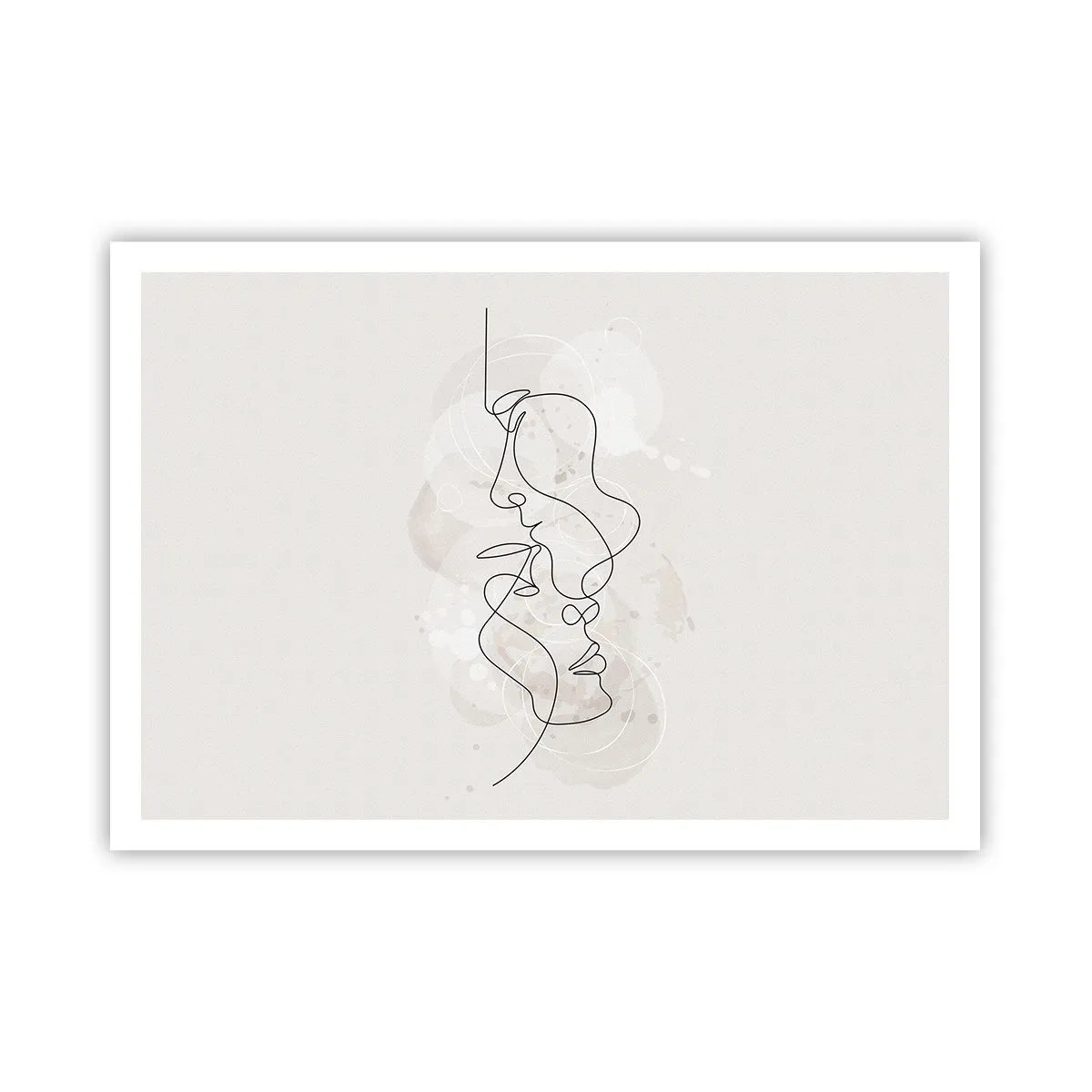 Plakat - Omfavnet i en omfavnelse - 100x70 cm