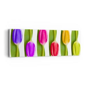 Lærredstryk - Billede på lærred - Regnbuesammensætning - 90x30 cm