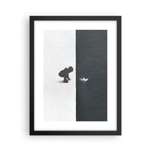 Plakat i sort ramme - Stor ekspedition - 30x40 cm