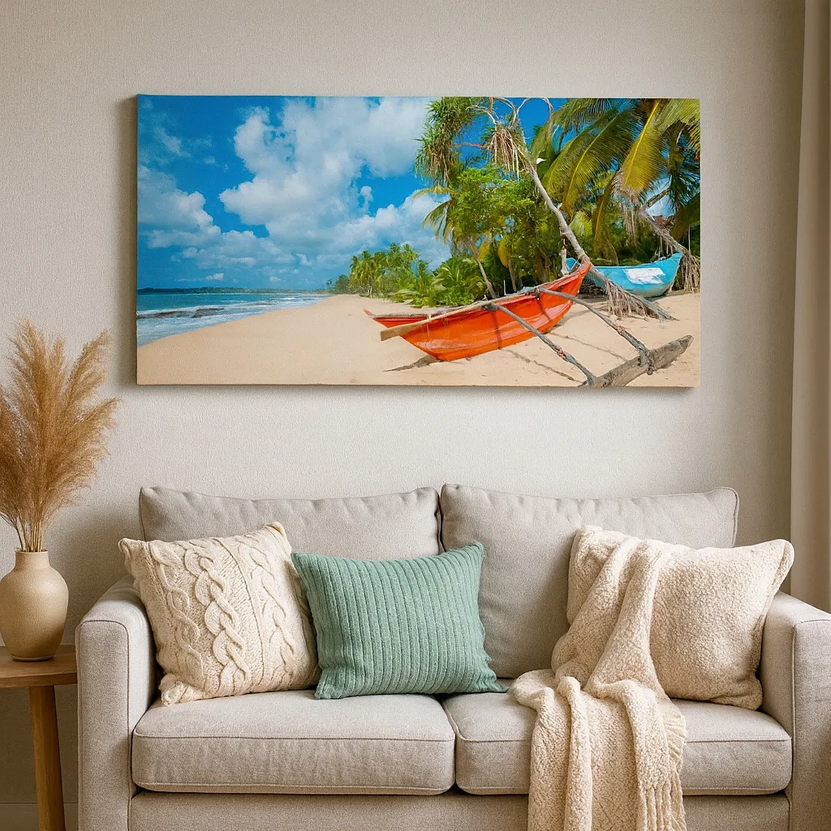 Lærredstryk - Billede på lærred - Tropernes charme - 30x30 cm