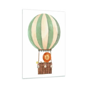 Billede på glas - Leons rejser - 70x100 cm