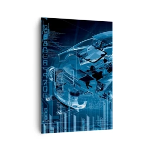 Lærredstryk - Billede på lærred - Teknisk anatomi - 70x100 cm