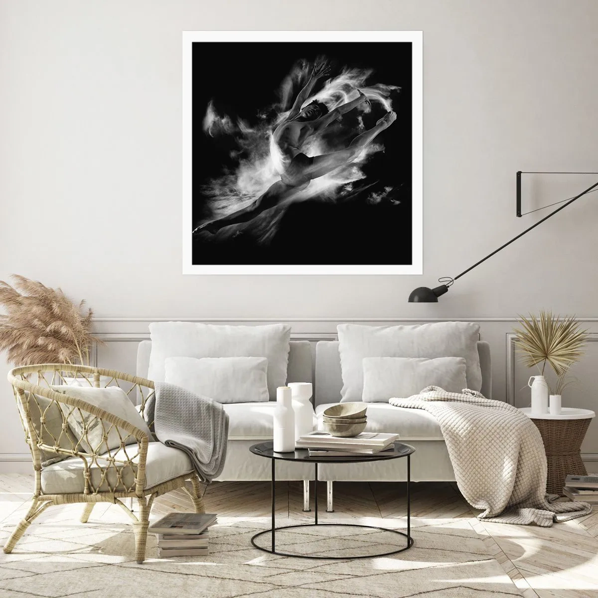 Plakat - Stoppet under flyvning - 40x40 cm