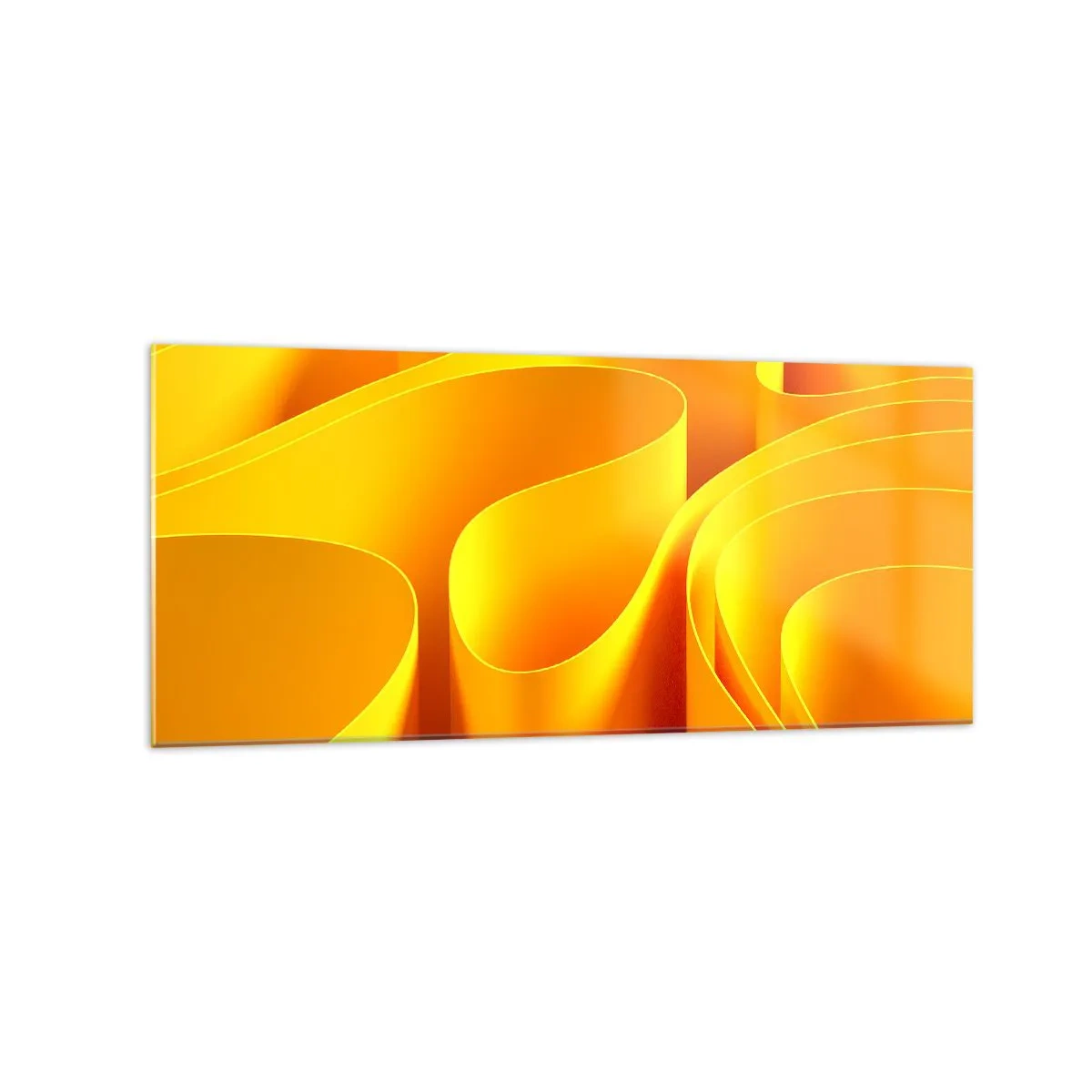 Billede på glas - Som solens bølger - 120x50 cm