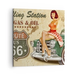 Lærredstryk - Billede på lærred - De glorværdige 1940'ere. - 60x60 cm