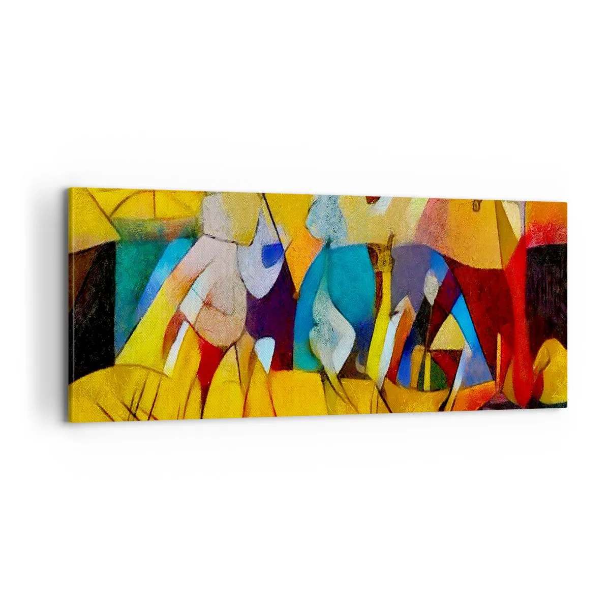 Lærredstryk - Billede på lærred - Sol - liv - glæde - 100x40 cm