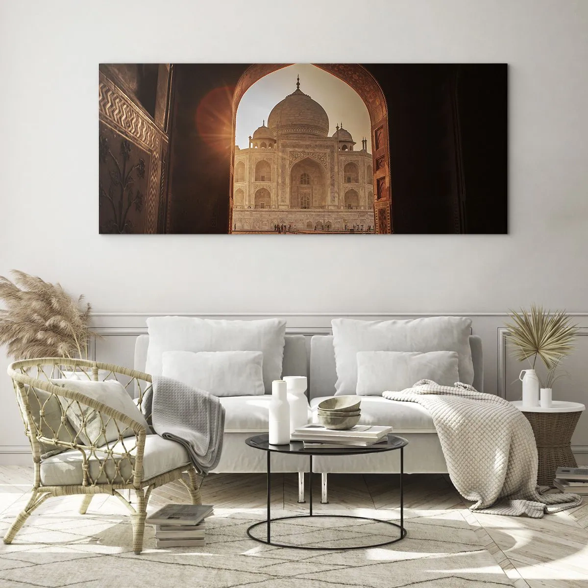 Billede på glas - Et monument over overjordisk kærlighed - 100x40 cm