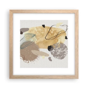 Plakat i ramme af lyst egetræ - Anvendt plumkologi - 30x30 cm