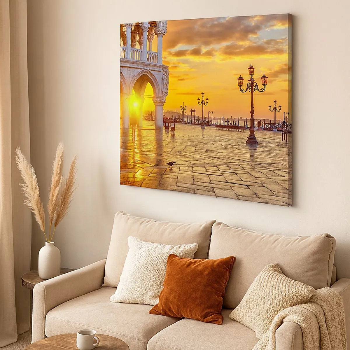 Lærredstryk - Billede på lærred - Hvor er alle henne? - 30x30 cm