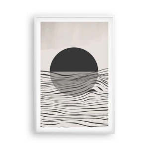 Plakat i hvid ramme - Halvkomposition - 61x91 cm