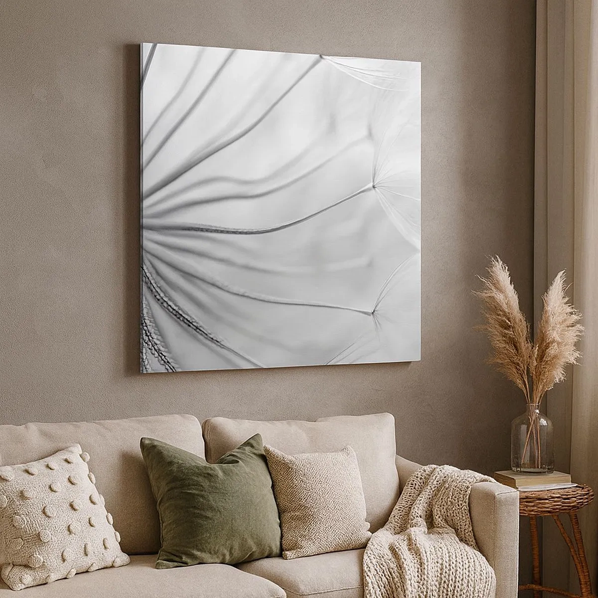 Lærredstryk - Billede på lærred - Blæsende drager - 30x30 cm