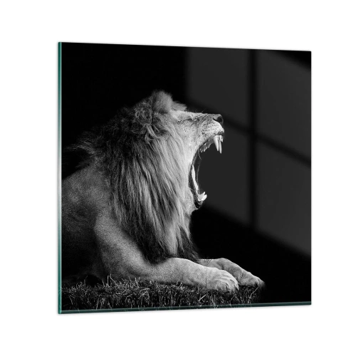 Billede på glas - Uden tvivl - 30x30 cm