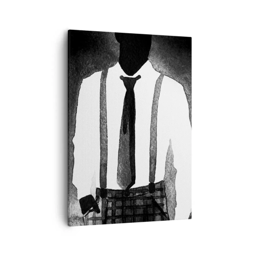 Lærredstryk - Billede på lærred - I en noir-atmosfære - 50x70 cm
