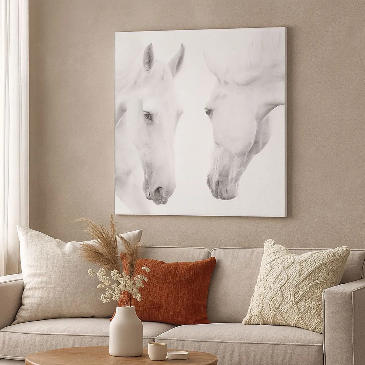 Lærredstryk - Billede på lærred - Er dette venskab...? - 30x30 cm