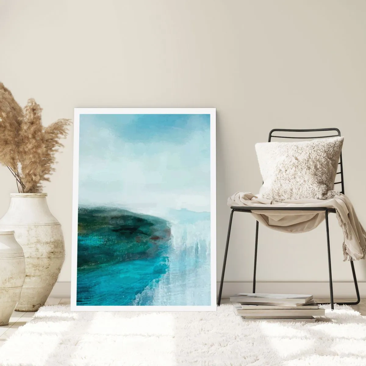 Plakat - Marin abstraktion - 50x70 cm