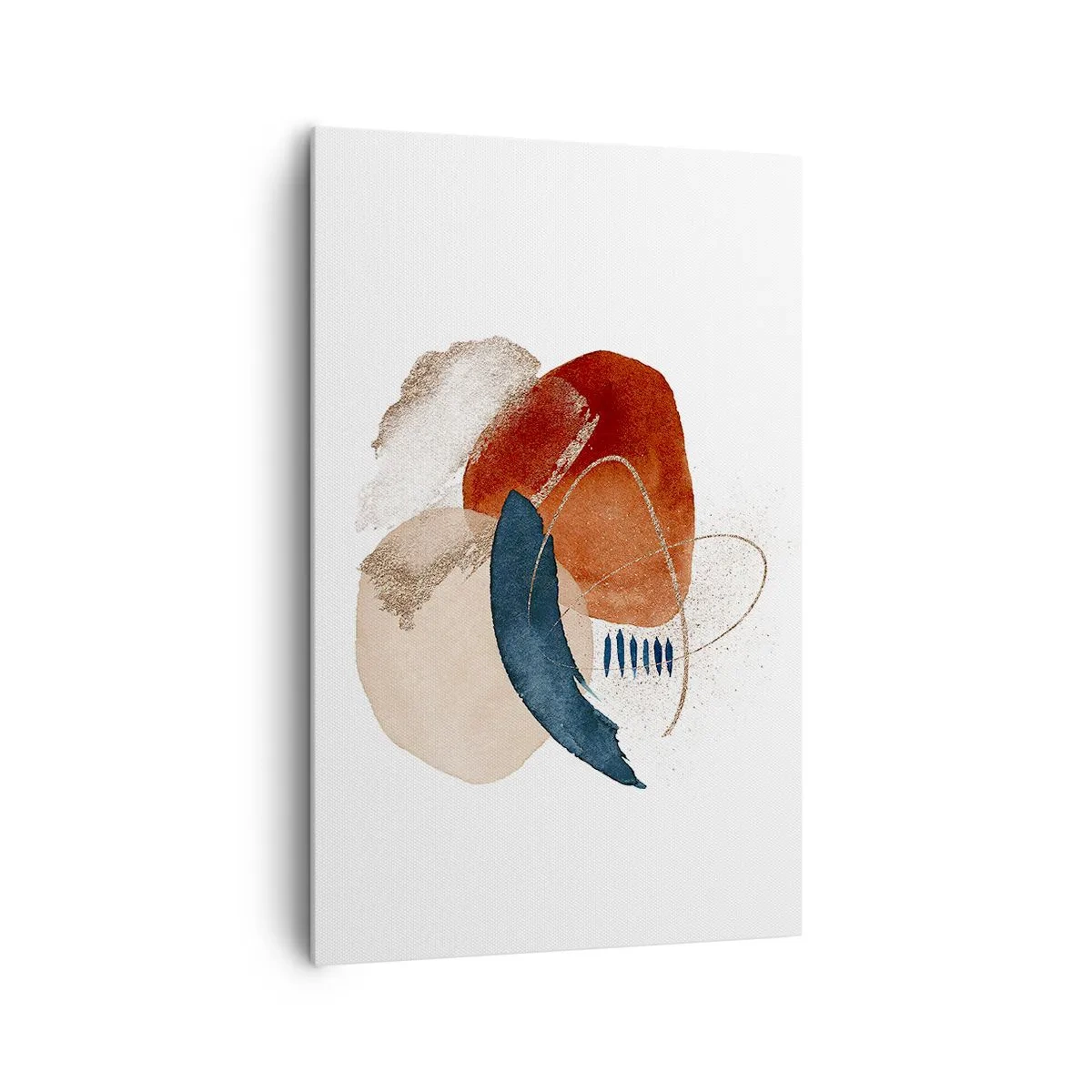 Lærredstryk - Billede på lærred - Oval sammensætning - 80x120 cm