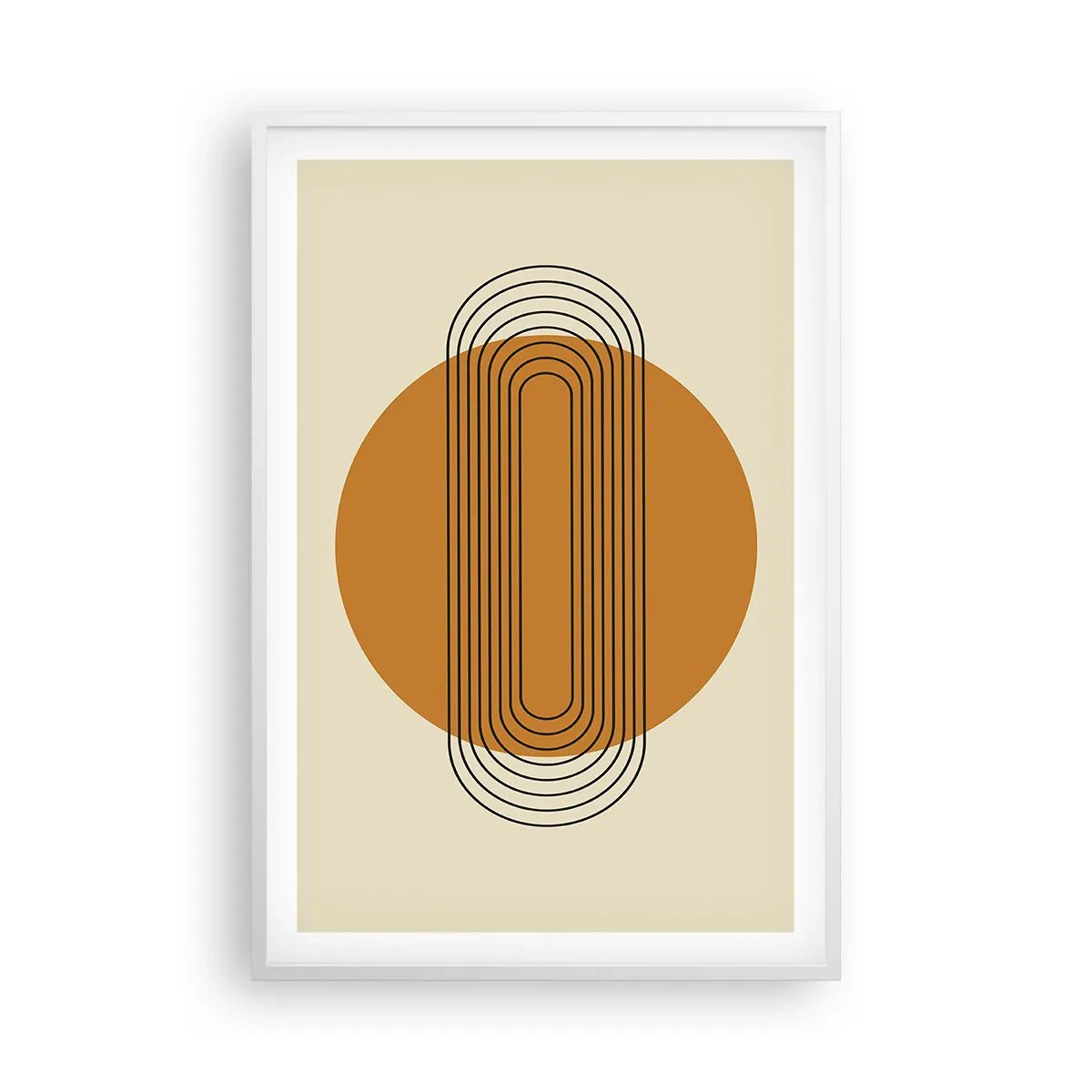 Plakat i hvid ramme - Den perfekte plan - 61x91 cm