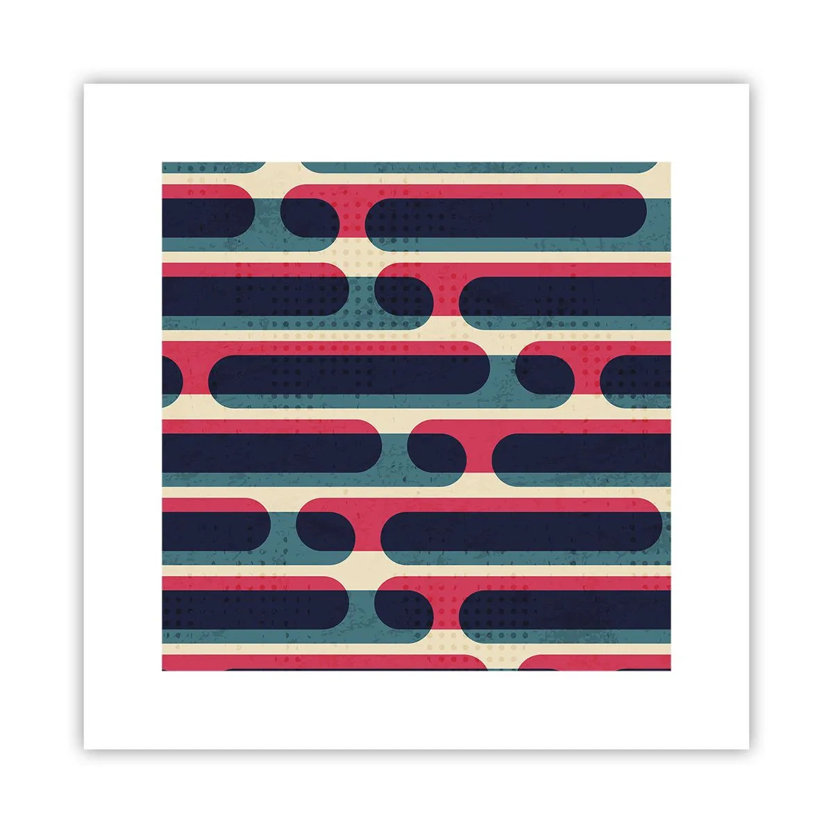 Plakat - Indad og fremad - 30x30 cm