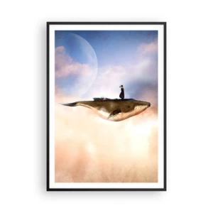 Plakat i sort ramme - En surrealistisk rejse - 70x100 cm