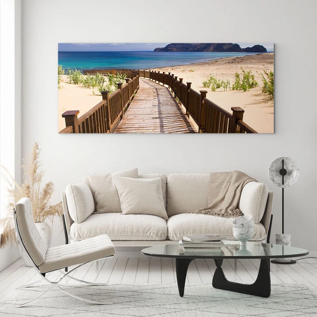 Billede på glas - Tag mig med til de glade øer - 120x50 cm
