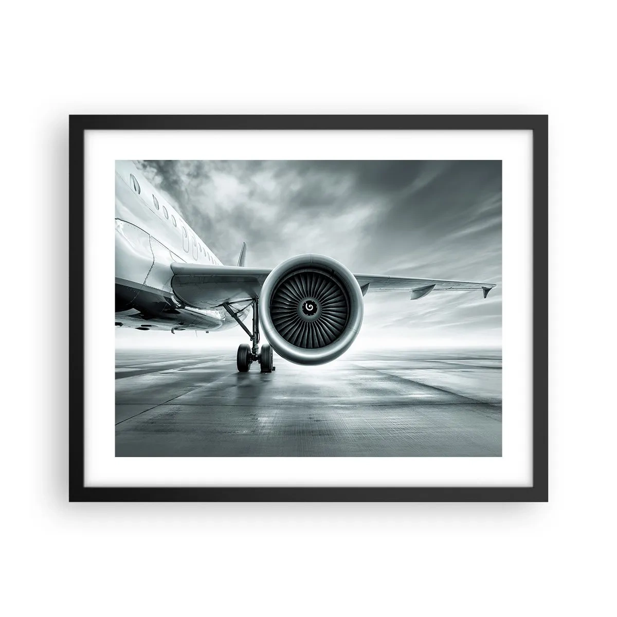 Plakat i sort ramme - Der er kraft! - 50x40 cm