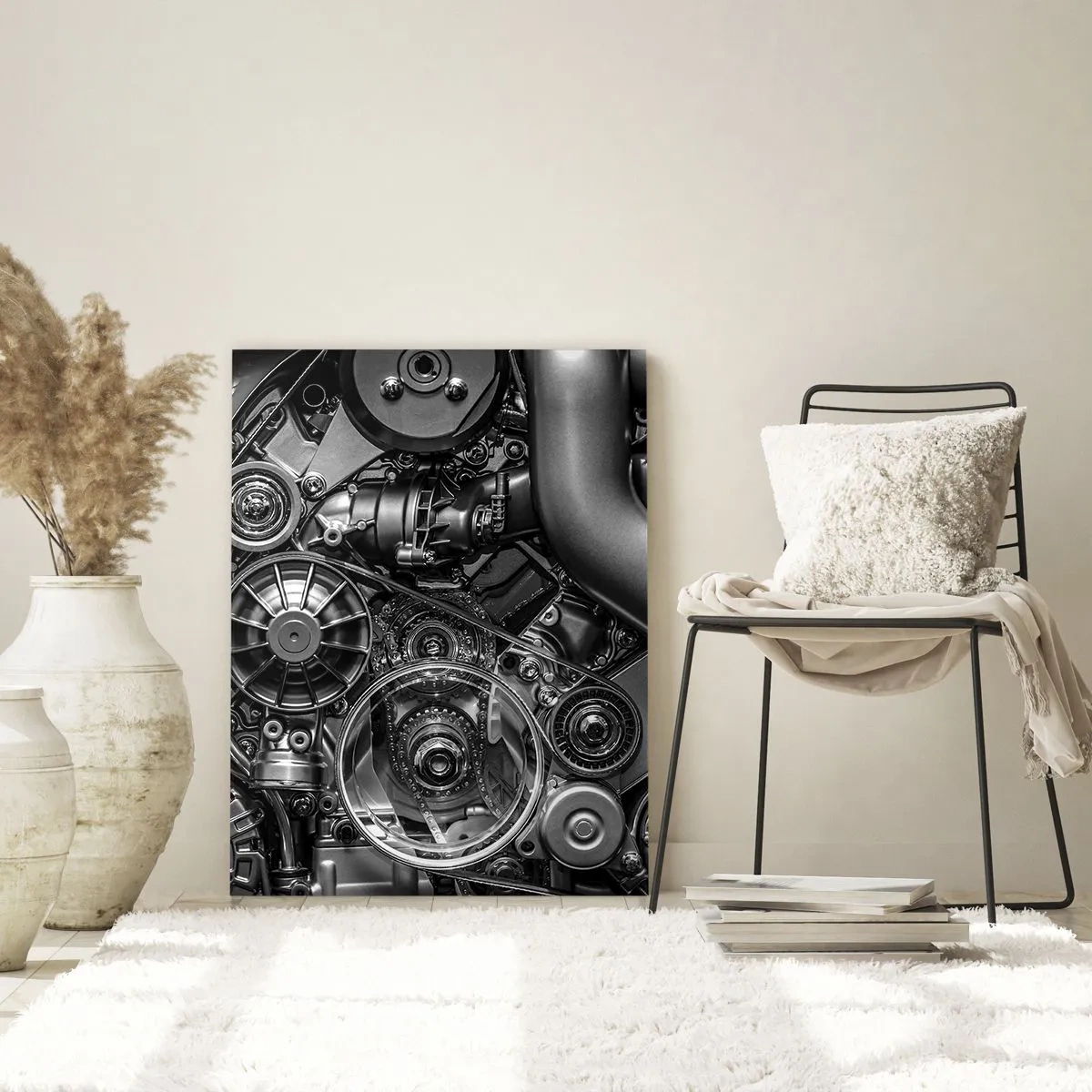 Billede på glas - Mekanikkens poesi - 70x100 cm