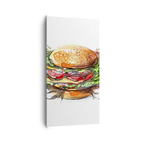 Lærredstryk - Billede på lærred - Varm fristelse - 65x120 cm